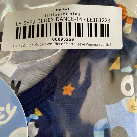 Little Sleepies Bluey PJs *SIZE 5/6* - Picture 2 of 3